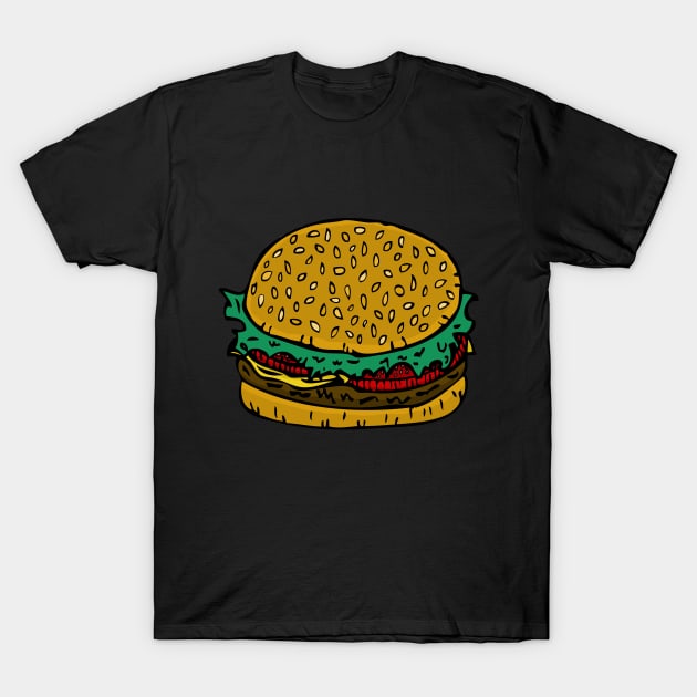 Cheeseburger #5 T-Shirt by RockettGraph1cs